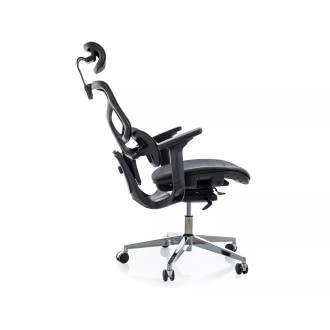 Fotel biurkowy ergonomiczny z siatki EQ-1 czarny Signal