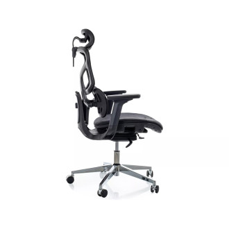 Fotel biurkowy ergonomiczny z siatki EQ-1 czarny Signal