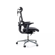 Fotel biurkowy ergonomiczny z siatki EQ-1 czarny Signal