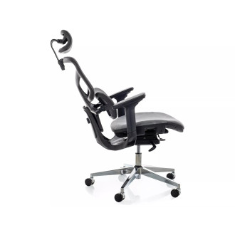 Fotel biurkowy ergonomiczny z siatki EQ-1 szary Signal