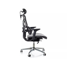 Fotel biurkowy ergonomiczny z siatki EQ-1 szary Signal