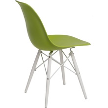 Stylowe Krzesło z tworzywa P016W PP zielony/biały D2.Design do salonu i kuchni.