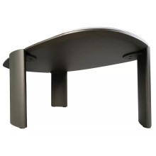 Stolik nowoczesny z nieregularnym blatem Adoro A 105x65cm ceramika amber bianco / ciemna miedź Signal