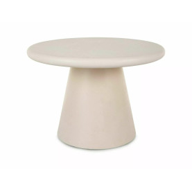 Stolik kawowy z mikrocementu Aurora 60cm ecru Signal
