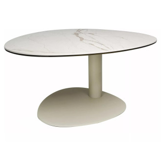 Stolik kawowy ceramiczny na jednej nodze Ciao A 74cm ceramika amazonia / kaszmir Signal