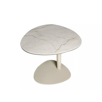Stolik kawowy ceramiczny na jednej nodze Ciao B 58cm ceramika amazonia / kaszmir Signal