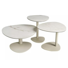 Stolik kawowy ceramiczny na jednej nodze Ciao C 50cm ceramika amazonia / kaszmir Signal