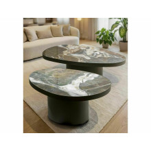 Stolik ceramiczny na jednej nodze Gusto A 118x73cm  brąz / ciemna miedź Signal