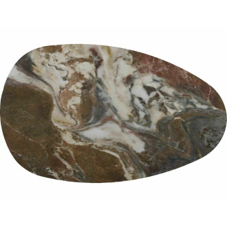 Stolik ceramiczny na jednej nodze Gusto A 118x73cm  brąz / ciemna miedź Signal