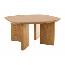 Stolik kwadratowy fornirowany w stylu japadni Kuma 80x80cm dąb Signal