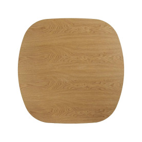 Stolik kwadratowy fornirowany w stylu japadni Kuma 80x80cm dąb Signal 2
