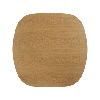 Stolik kwadratowy fornirowany w stylu japadni Kuma 80x80cm dąb Signal