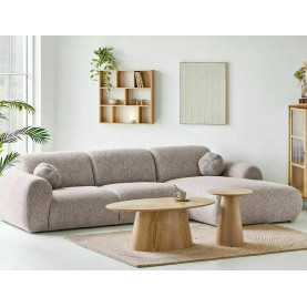 Stolik owalny na jednej nodze Marocco 110x60cm dąb Signal 2
