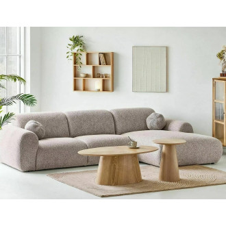 Stolik owalny na jednej nodze Marocco 110x60cm dąb Signal