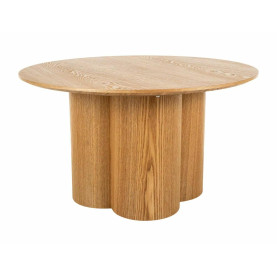 Stolik okrągły fornirowany Rosalia 80cm dąb Signal 2