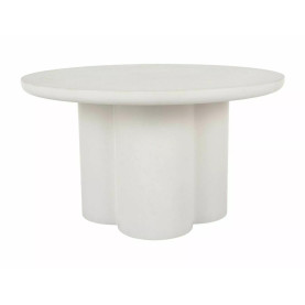 Stolik z mikrocementu japandi Rosalia 80cm ecru Signal 2