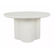 Stolik z mikrocementu japandi Rosalia 80cm ecru Signal