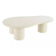 Stolik japandi z mikrocementu Selena 130x80cm ecru Signal
