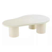 Stolik japandi z mikrocementu Selena 130x80cm ecru Signal