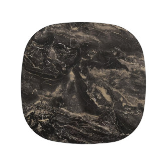 Stolik ceramiczny Stella B 75x75cm czarna imitacja kamienia / ciemna miedź Signal