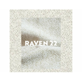 Łóżko tapicerowane z zagłówkiem i pojemnikiem Montreal Raven 140x200cm jasny beż Signal 2
