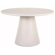 Stół na jednej nodze z mikrocementu Aurora 120cm ecru Signal
