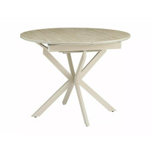 Stół ceramiczny rozkładany Gaston Ceramic 100-135x100cm trawertyn / kaszmir Signal