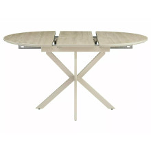 Stół ceramiczny rozkładany Gaston Ceramic 100-135x100cm trawertyn / kaszmir Signal