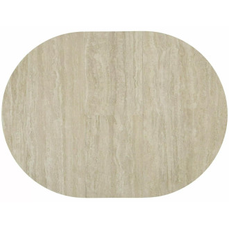 Stół ceramiczny rozkładany Gaston Ceramic 100-135x100cm trawertyn / kaszmir Signal
