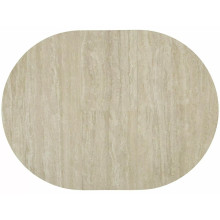 Stół ceramiczny rozkładany Gaston Ceramic 100-135x100cm trawertyn / kaszmir Signal