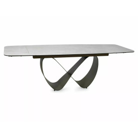 Stół ceramiczny rozkładany Infinity Ceramic 160-240x95cm ceramika Taj Mahal / ciemna miedź Signal