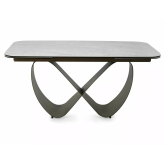 Stół ceramiczny rozkładany Infinity Ceramic 160-240x95cm ceramika Taj Mahal / ciemna miedź Signal