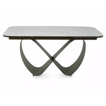 Stół ceramiczny rozkładany Infinity Ceramic 160-240x95cm ceramika Taj Mahal / ciemna miedź Signal