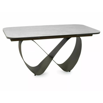 Stół ceramiczny rozkładany Infinity Ceramic 160-240x95cm ceramika Taj Mahal / ciemna miedź Signal
