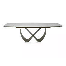 Stół ceramiczny rozkładany Infinity Ceramic 160-240x95cm ceramika Taj Mahal / ciemna miedź Signal