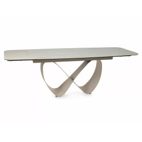 Stół ceramiczny rozkładany Infinity Ceramic 160-240x95cm trawertyn / kaszmir Signal 2