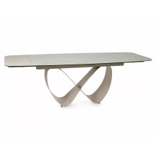 Stół ceramiczny rozkładany Infinity Ceramic 160-240x95cm trawertyn / kaszmir Signal