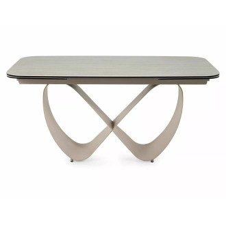 Stół ceramiczny rozkładany Infinity Ceramic 160-240x95cm trawertyn / kaszmir Signal
