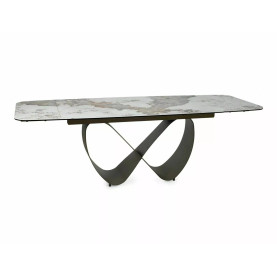 Stół ceramiczny rozkładany Infinity Ceramic 160-240x95cm ceramika Pandoro / ciemna miedź Signal 2