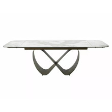 Stół ceramiczny rozkładany Infinity Ceramic 160-240x95cm ceramika Pandoro / ciemna miedź Signal