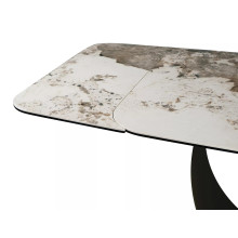 Stół ceramiczny rozkładany Infinity Ceramic 160-240x95cm ceramika Pandoro / ciemna miedź Signal
