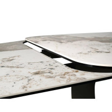 Stół ceramiczny rozkładany Infinity Ceramic 160-240x95cm ceramika Pandoro / ciemna miedź Signal