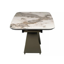 Stół ceramiczny rozkładany Infinity Ceramic 160-240x95cm ceramika Pandoro / ciemna miedź Signal