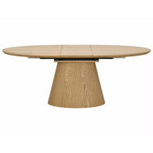 Stół owalny na jednej nodze rozkładany Marocco Ceramic 160-200x90cm dąb Signal