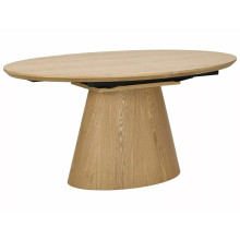 Stół owalny na jednej nodze rozkładany Marocco Ceramic 160-200x90cm dąb Signal