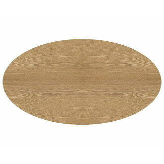 Stół owalny na jednej nodze rozkładany Marocco Ceramic 160-200x90cm dąb Signal