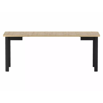 Stół prostokątny rozkładany Oskar 120-200x80cm dąb artisan / czarny Signal