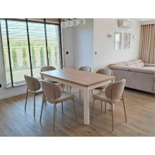 Stół prostokątny rozkładany Oskar 120-200x80cm dąb cremona torro / kaszmir Signal