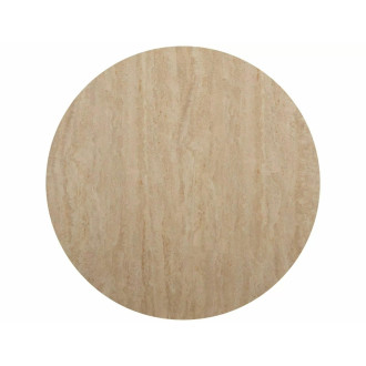 Stół okrągły ceramiczny Talia 90cm trawertyn / kaszmir Signal