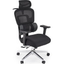 Fotel gabinetowy ergonomiczny z regulacją Booster czarny Halmar